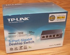 Genuine TP-Link (TL-SG105) 5-Port Gigabit Desktop Switch NEW in Box **READ**  picture