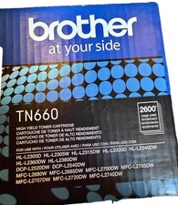 NEW GENUINE - BROTHER TN660 2-PACK BLACK TONER - TN-660 2600 PGS SEALED BOX picture