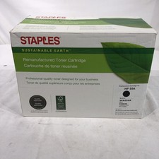Staples-Black Toner Cartridge HP 55A CE255A2PK- Open Box picture