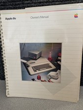 Vintage Apple IIe Owner's Manual 1982 1983 Original Retro Spiral Book 030-0356-C picture