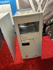 Vintage Retro Beige ATX Sleeper Build PC Computer Case Cyber Max picture
