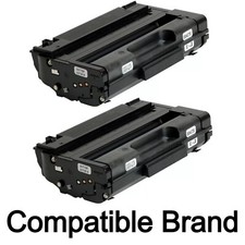 2 Pk Black High Yield Toner For Ricoh Aficio SP 3500N 3410SF 3410DN 3400SF 3400N picture