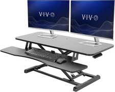 42 inch Desk Converter, K Series, Height Adjustable Sit to Stand Riser, Dual picture