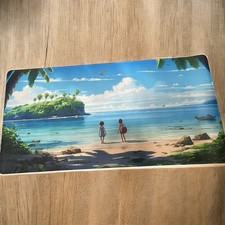 Gaming Mouse Pad Desk Mat Ocean View Large 31x15 Extended Keyboard Mat XL picture