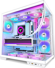 H1 ATX PC Case - Pre-Installed with 7 PWM ARGB Fans - Dual Cavity Mid-Tower PC picture
