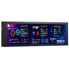 wisecoco 7.84 Inch Mini Monitor HD IPS 1280x400 Secondary Screen Stretched Ba picture