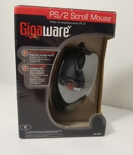 New Gigaware 26-930 Wired PS/2 Scroll Wheel Mouse NOS picture