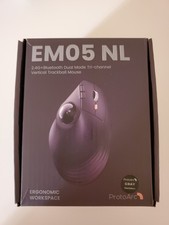 ProtoArc EM05 NL Vertical Ergonomic Wireless Trackball Mouse picture