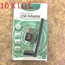 10X W/Antenna 300n 300Mbps Mini Wireless USB Wifi Adapter Network 802.11n/g/b picture