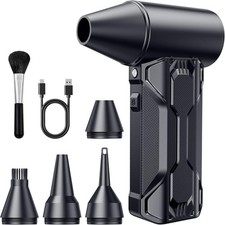 High-Speed Cordless Compressed Air Duster, 110,000 RPM, 3-Speed Rechargeable Blo picture