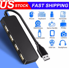 4 Port USB 3.0 Hub Splitter Multi Adapter 5Gbps High Speed PC Desktop Laptop LOT picture