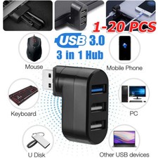3 Port High Speed USB 3.0 Multi HUB Splitter Expansion Desktop PC Laptop lot picture