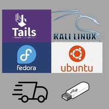 Tails 6.11 Kali 2024.3 Ubuntu 24.04 Fedora Multiboot Linux Live 32GB USB picture