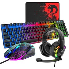ZIYOULANG T11 UK 104 Keys Wired Gaming Keyboard Set with Headset and Mouse  picture
