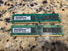 2x 1GB DDR-400 PC3200 ECC CL3 184-Pin RAM DIMMs 2GB Untested picture