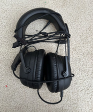 Black Over-Ear Wired Headset w/ Boom Mic, USB & 3.5mm, Volume Control picture