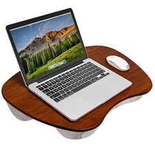 LAPGEAR Extra Large Bamboo Lap Desk - Chestnut - Fits up to 17.3 Inch Laptops... picture