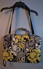 Retired Vera Bradley Baroque Laptop/Briefcase Hard Shell Carrying Bag-Stains picture