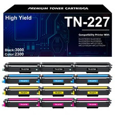 Set of 12PK TN227 B/C/M/Y Toner Compatible with Brother MFC-L3770CDW HL-L3270CDW picture