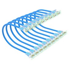 Cat 6 Patch Cables 3 feet (10Pack), Slim Cat6a Ethernet Patch Cable 10Gbps 55... picture