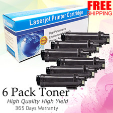 6 PK BLACK S2825 2825 Laser Toner for Dell H825 S2825cdn H625 H625cd H825cdw picture