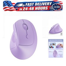 seenda Ergonomic Wireless Mouse, 52° Vertical Bluetooth Mouse, 3 Devices picture