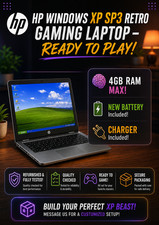 HP Windows XP Retro Laptop - Custom Legacy PC Gaming Build | With New Battery picture