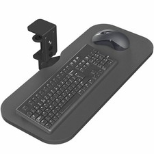 VIVO Black Single Clamp Rotating Keyboard Tray picture