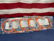 QTY 5 LC to LC 2mm 2M Singlemode Duplex 9/125 Fiber Op Jumper Patch Cable Orange picture