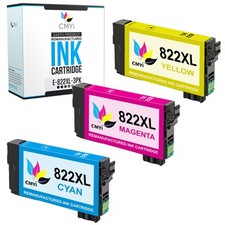 3-Pack CMYi Compatible 822XL Color Ink Cartridge for Epson WorkForce Pro WF-3823 picture
