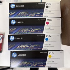 BRAND NEW HP 218X Black Cyan Magenta Yellow High Yield Toner Cartridge Set picture