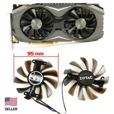 Full Set GPU Fans 95mm For Zotac 1070 1080 AMP GAA8S2U | US Seller, Fast Ship picture