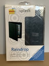 Splash Raindrop Black Leather Case For iPad Mini Includes Masque Screen picture