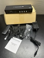 Dual Monitor HDMI KVM Switch 4 Computers 2 Monitors 4K@60Hz 2K@120Hz 4 Port K... picture