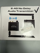 2.4Ghz Wireless Audio Transmitter Receiver, 160 ft Long Range Low Latency - New picture