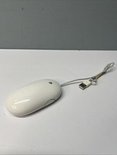 Apple A1152 USB Wired White Optical Mighty w/ 2 Side Buttons Mouse Tested picture