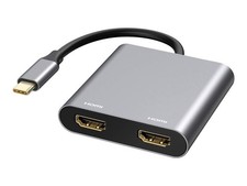 4XEM 4XUSBCHUB07 USB C Dock with Dual HDMI USB 2.0 and Power Delivery 4K picture