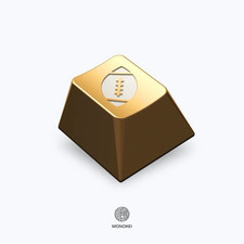 MONOKEI x GMK Rudy ‘Football’ Mechanical Keyboard Cherry MX Brass Gold Keycap picture