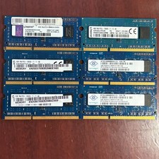 BULK LOT 6X PC3 DDR3 LAPTOP RAM MEMORY MIXED SPEEDS BRANDS picture