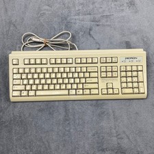 Vtg Micron Keyboard Beige Vintage RT5158TW PS/2 Wired Windows 95 NMB picture