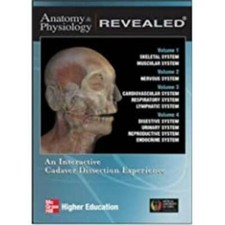Anatomy & Physiology Revealed Vol 1-4 PC CD biology body cadaver dissection tool picture
