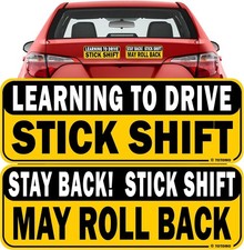 TOTOMO Learning to Drive Stick Shift Stay Back May Roll Magnet,  picture