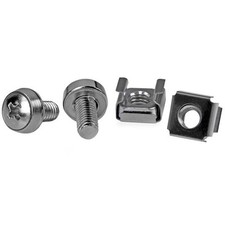 StarTech 4 Pkg M6 Rack Mounting Screws and Cage Nuts - 7 / Pack picture