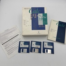 Gold Disk Professional Calc 2.0 Amiga COMPLETE Box Manual 3 Disks Spreadsheet picture