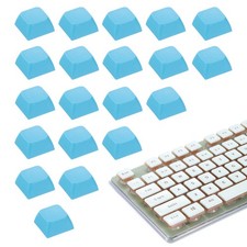 20Pcs XDA Profile Keycap Set PBT Mechanical Numeric Keypads, Sky Blue picture