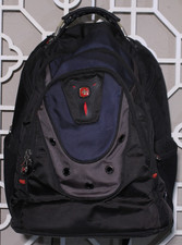 Wenger Swiss Gear Backpack Ibex Blue Black Laptop Padded Travel School 19x15x8 picture