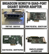 DELL BROADCOM BCM95719A1904G 4 PORT ADAPTER FOR POWER EDGE N27204 picture