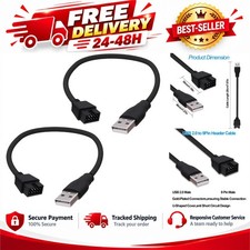 USB 2.0 to 9 Pin Motherboard Header Adapter Cable 20cm Internal USB A picture