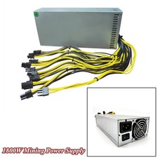 1800W   PSU Mining Power Supply For Miner Rig Coin 10x6Pin 2U picture