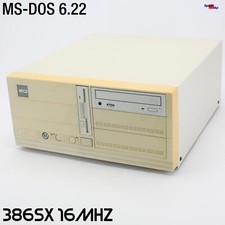 COMPUTER GEOSOFT BRENDER + FORCE INTEL 80386 386 SX 20MHZ PC MS-DOS 6.22 VINTAGE picture
